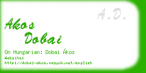 akos dobai business card