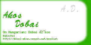 akos dobai business card